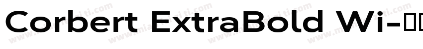 Corbert ExtraBold Wi字体转换